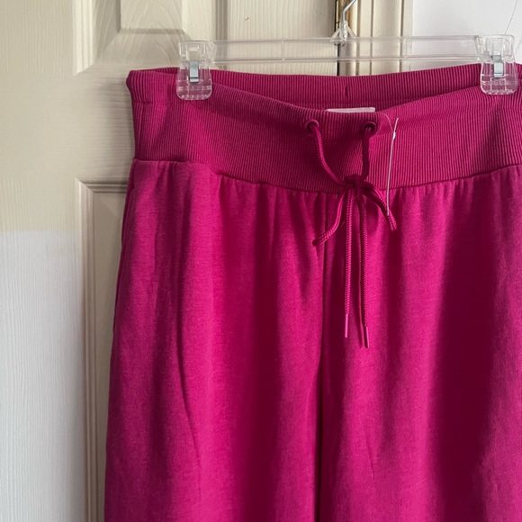 LOFT Lou & Grey Pink fleece joggers M - Picture 3 of 10